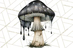 Spooky Halloween Mushrooms PNG, Fall Mushroom Fungus Product Image 4