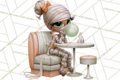 1950s Vintage Halloween Clipart Retro Soda Fountain Clip Art Product Image 4
