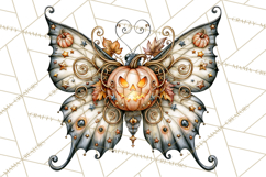 Halloween Butterflies Spooky Gothic Clipart PNG Product Image 4