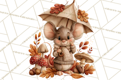 Autumn Critters PNG Cute Woodland Clipart Product Image 4