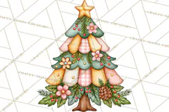 Pastel Christmas Friends Printable Clipart PNG Product Image 3