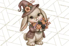 Halloween Critter Town Clipart PNG, Spooky Cottage Animals Product Image 5