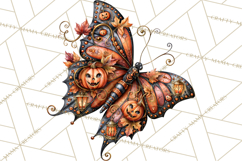 Halloween Butterflies Spooky Gothic Clipart PNG Product Image 5