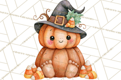 Pumpkin Munchkins Cute Halloween Clipart PNG Product Image 5
