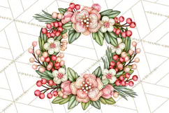 Pastel Christmas Friends Printable Clipart PNG Product Image 4
