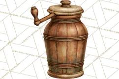 Vintage Farmhouse Kitchen Clipart PNG Product Image 5