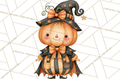 Pumpkin Munchkins Cute Halloween Clipart PNG Product Image 5