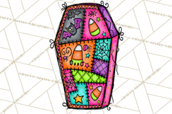 Haunted Patchwork Halloween Characters PNG Product Image 5