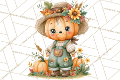 Pumpkin Munchkins Cute Halloween Clipart PNG Product Image 2
