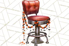 1950s Vintage Halloween Clipart Retro Soda Fountain Clip Art Product Image 2