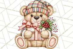 Pastel Christmas Friends Printable Clipart PNG Product Image 5