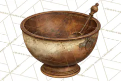 Vintage Farmhouse Kitchen Clipart PNG Product Image 2