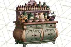 Vintage Apothecary World PNG Product Image 3