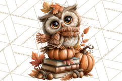 Autumn Critters PNG Cute Woodland Clipart Product Image 3