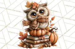Autumn Critters PNG Cute Woodland Clipart Product Image 3