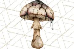 Spooky Halloween Mushrooms PNG, Fall Mushroom Fungus Product Image 3
