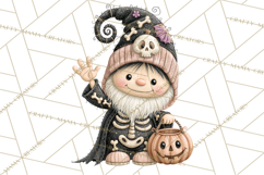 Gnome Hollow Halloween Clipart PNG Product Image 5