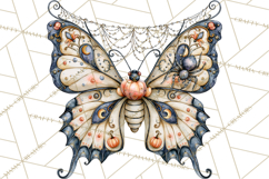 Halloween Butterflies Spooky Gothic Clipart PNG Product Image 4
