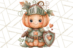 Pumpkin Munchkins Cute Halloween Clipart PNG Product Image 4