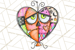 Haunted Patchwork Halloween Characters PNG Product Image 4
