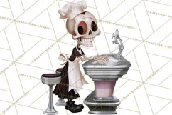 1950s Vintage Halloween Clipart Retro Soda Fountain Clip Art Product Image 5