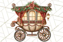 Santa's Travel Agency Christmas Clipart PNG Product Image 2