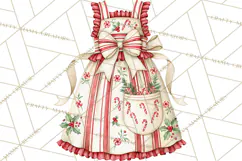 Vintage Christmas Kitchen Clipart PNG Product Image 2