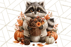 Autumn Critters PNG Cute Woodland Clipart Product Image 2