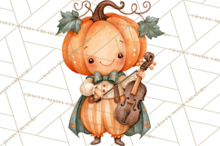 Pumpkin Munchkins Cute Halloween Clipart PNG Product Image 2