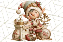 Santa's Travel Agency Christmas Clipart PNG Product Image 3