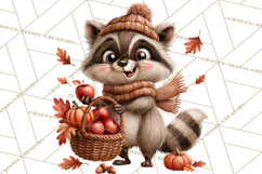 Autumn Critters PNG Cute Woodland Clipart Product Image 3