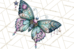 Halloween Butterflies Spooky Gothic Clipart PNG Product Image 3