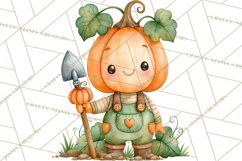 Pumpkin Munchkins Cute Halloween Clipart PNG Product Image 3