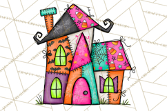 Haunted Patchwork Halloween Characters PNG Product Image 4