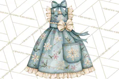 Vintage Christmas Kitchen Clipart PNG Product Image 4