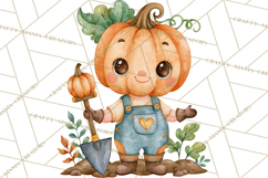 Pumpkin Munchkins Cute Halloween Clipart PNG Product Image 4