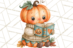 Pumpkin Munchkins Cute Halloween Clipart PNG Product Image 5