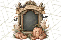 Halloween Critter Town Clipart PNG, Spooky Cottage Animals Product Image 5