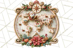 Santa's Travel Agency Christmas Clipart PNG Product Image 5