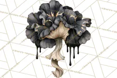 Spooky Halloween Mushrooms PNG, Fall Mushroom Fungus Product Image 5
