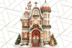 Santa's Travel Agency Christmas Clipart PNG Product Image 2