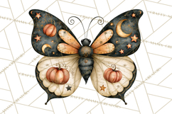Halloween Butterflies Spooky Gothic Clipart PNG Product Image 2