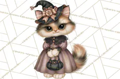 Halloween Critter Town Clipart PNG, Spooky Cottage Animals Product Image 2