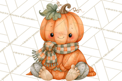 Pumpkin Munchkins Cute Halloween Clipart PNG Product Image 2