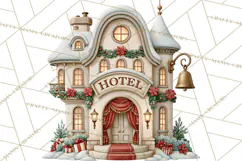 Santa's Travel Agency Christmas Clipart PNG Product Image 3