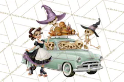 1950s Vintage Halloween Clipart Retro Soda Fountain Clip Art Product Image 3