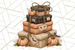 Halloween Critter Town Clipart PNG, Spooky Cottage Animals Product Image 3