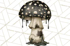 Spooky Halloween Mushrooms PNG, Fall Mushroom Fungus Product Image 3