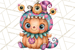 Pumpkin Munchkins Cute Halloween Clipart PNG Product Image 3