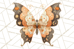Halloween Butterflies Spooky Gothic Clipart PNG Product Image 3